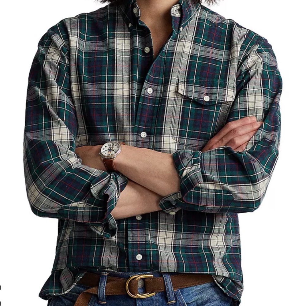 Polo Ralph Lauren Classic Fit Plaid Oxford Shirt